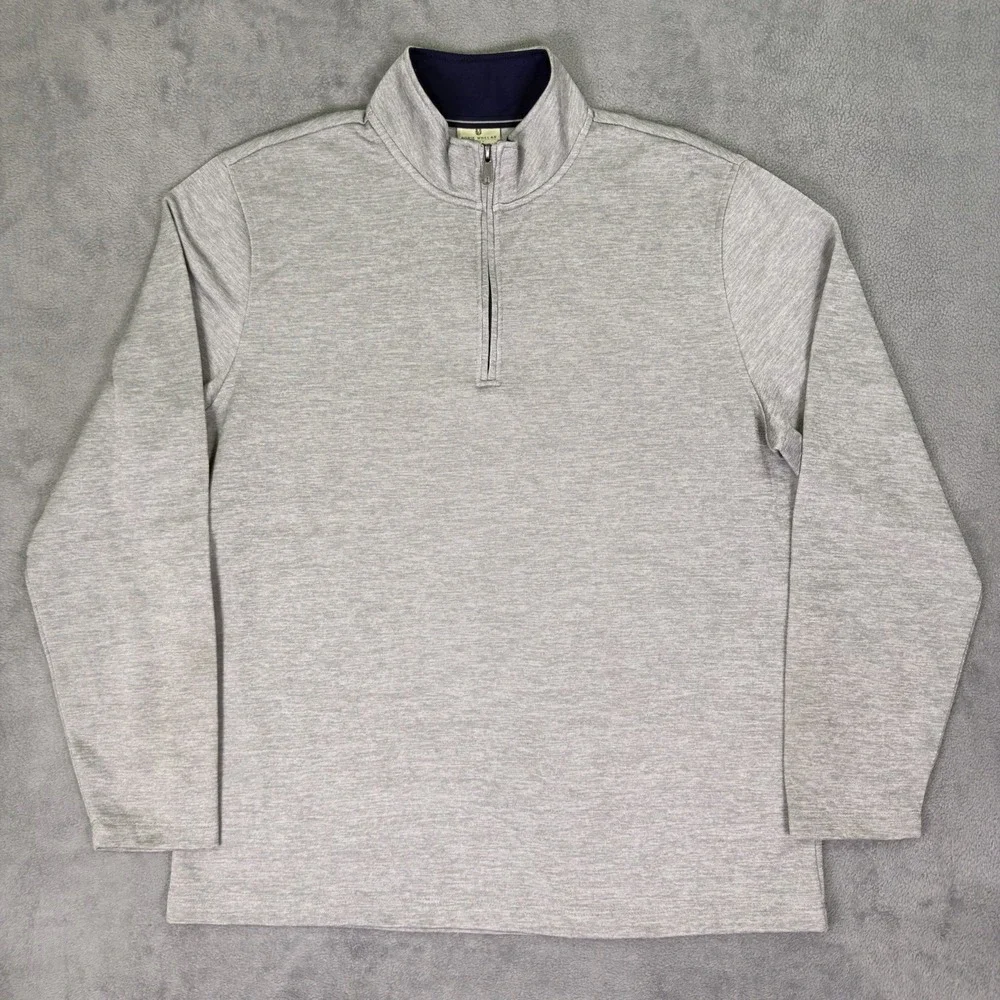 Rorie Whelan Sweater Mens‎ 2XL Gray 1/4 Zip Pullover Golf Performance Preppy